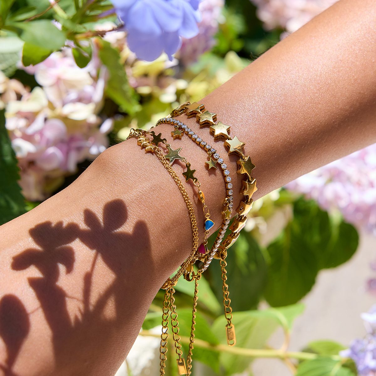 Detail hvězd náramku ELENYS Stella Chain